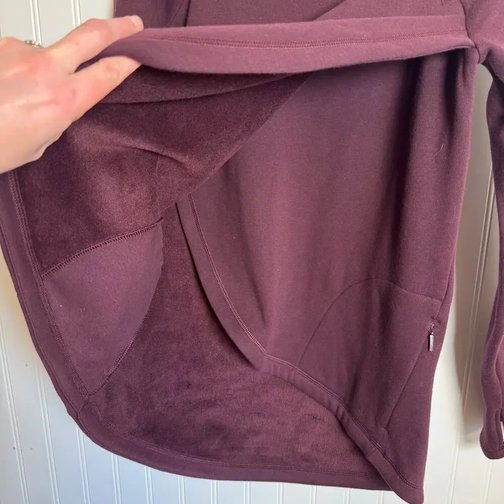 Athleta Cozy Karma Asym Pullover Deep Crocus Violet Sweater Women’s Size XS - Picture 10 of 11